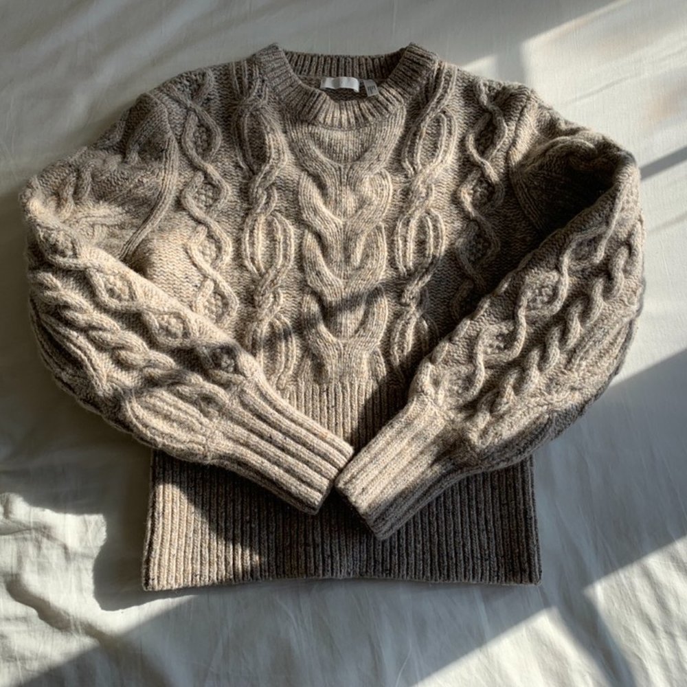 H&M Cable-knit Wool-blend sweater